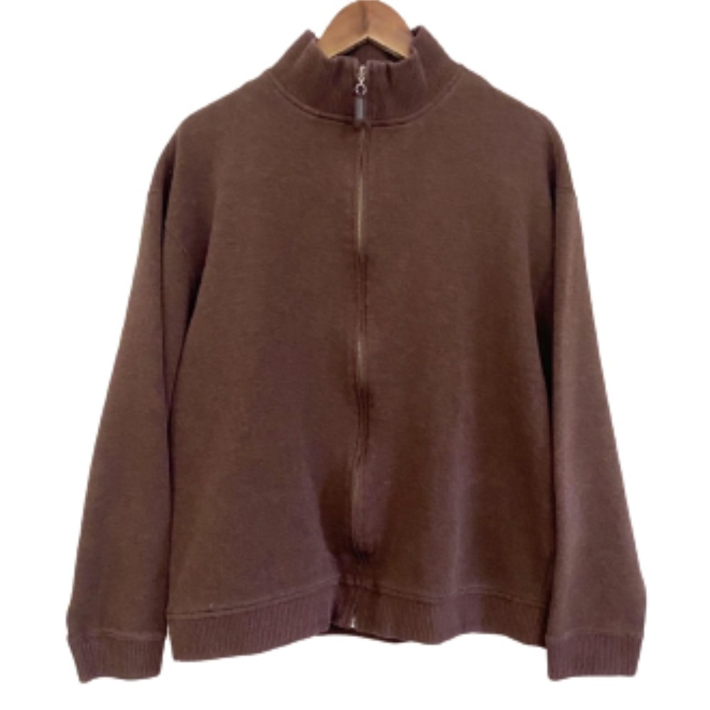 Turnbury 100% Cotton Zip Up Long Sleeve Sweater